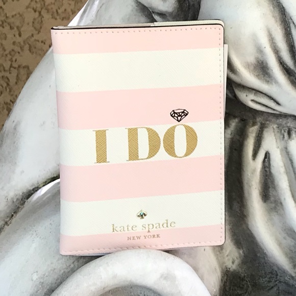 kate spade Handbags - Kate Spade Leather wedding bells Passport Wallet